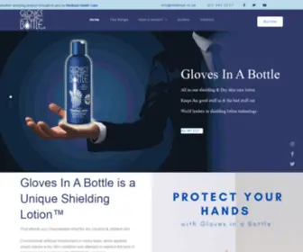 Glovesinabottle.co.za(Gloves In A Bottle) Screenshot