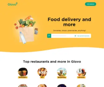 Glovoapp.com(Glovo) Screenshot