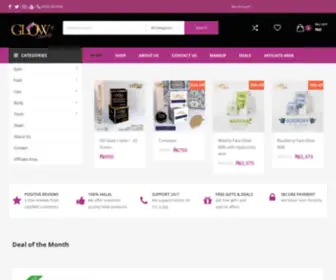 Glowbeautys.com(Glow Beauty Cosmetics) Screenshot