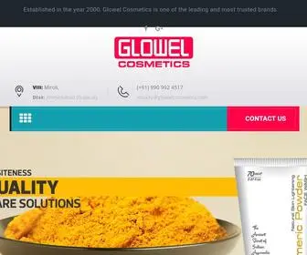 Glowelcosmetics.com(Glowel Cosmetics) Screenshot