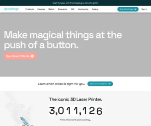 Glowforge.us(Glowforge) Screenshot