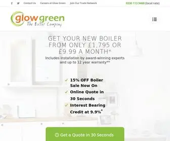 Glowgreenltd.com(New Boiler Installations by Award Winning Experts Glow Green Ltd) Screenshot
