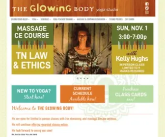 Glowingbody.net(The Glowing Body Yoga & Healing Arts) Screenshot