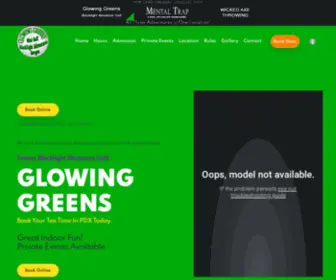 Glowinggreens.com(Glowing Greens Blacklight Miniature Golf) Screenshot