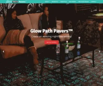 Glowpathpavers.com(Nighttime will never look the same) Screenshot