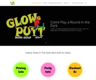 Glowputtminigolf.com(Indoor Glow In The Dark Mini Golf on Oahu & Birthday Parties) Screenshot