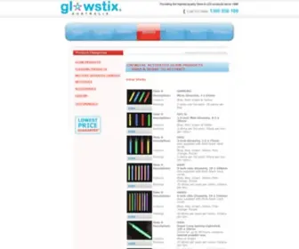 Glowstix.com.au(Glow Sticks Wholesale) Screenshot