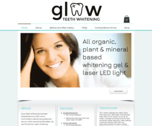 Glowteethwhitening.com(Home) Screenshot