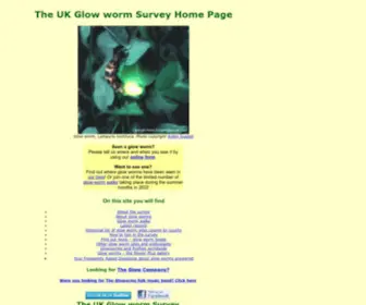 Glowworms.org.uk(UK Glow worm survey) Screenshot