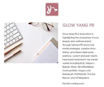 Glowyangpr.com(Glow Yang PR) Screenshot