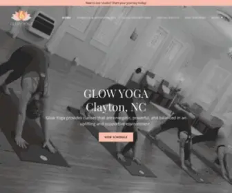 Glowyoganc.com(Yoga in Clayton) Screenshot