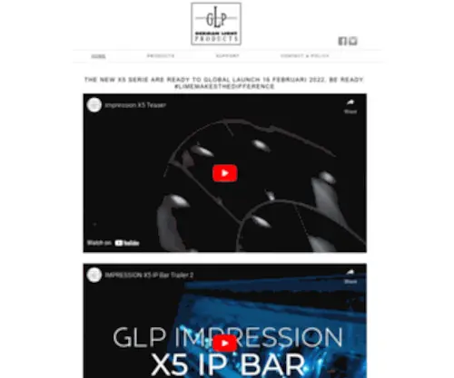 GLpnordic.com(German Light Products) Screenshot