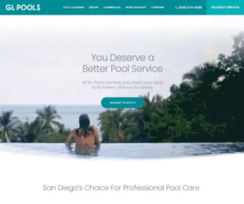 Glpools.com(San Diego Pool Service) Screenshot