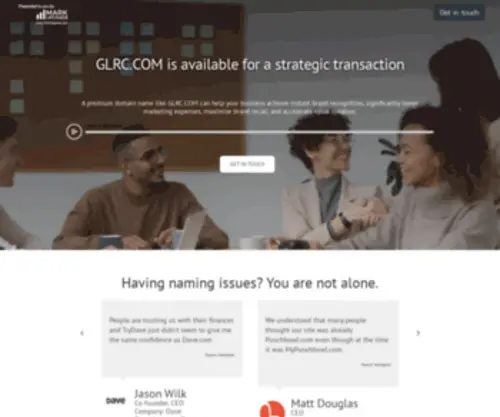 GLRC.com(A unique opportunity to secure for your brand) Screenshot