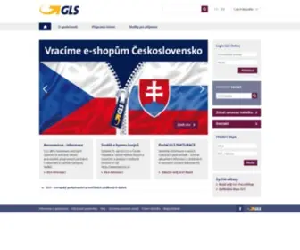 GLS-Czech.com(Zásilková služba) Screenshot