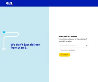 GLS-Group.com(Your high class parcel service) Screenshot