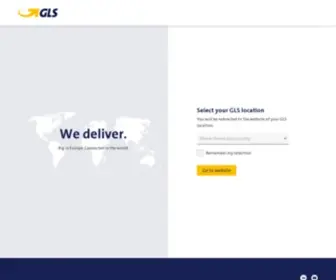 GLS-Group.eu(Parcels to people) Screenshot