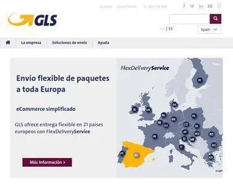GLS-Spain.es(Leading parcel and courier company for quality shipping) Screenshot