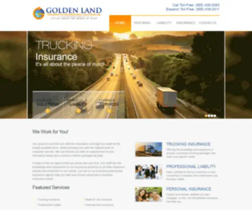 Gltis.com(Golden Land Transportation Insurance Solutions) Screenshot