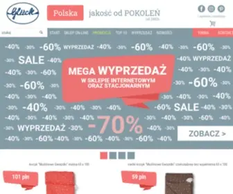 Gluck.com.pl(Pościele dla dzieci) Screenshot