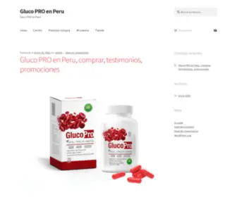 Glucoproperu.com(Gluco PRO en Peru) Screenshot