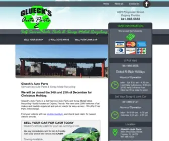 Gluecksautoparts.com(Glueck's Auto Parts) Screenshot