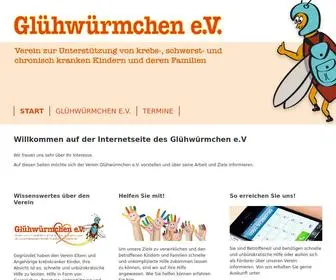 Gluehwuermchen-EV.de(Homepage des Glühwürmchen e.V) Screenshot