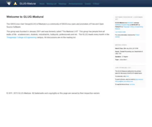 Glug-Madurai.org(GLUG Madurai) Screenshot