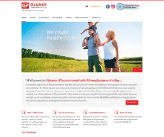 Glumex.net(Glumex Pharmaceuticals) Screenshot