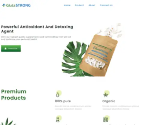 Glutastrong.com(Advanced Glutathione Supplements) Screenshot