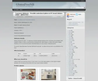 Glutenfreenb.com(Gluten) Screenshot