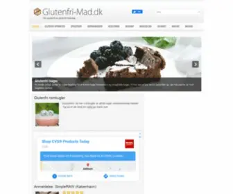 Glutenfri-Mad.dk(Din guide til glutenfri mad i hverdagen) Screenshot