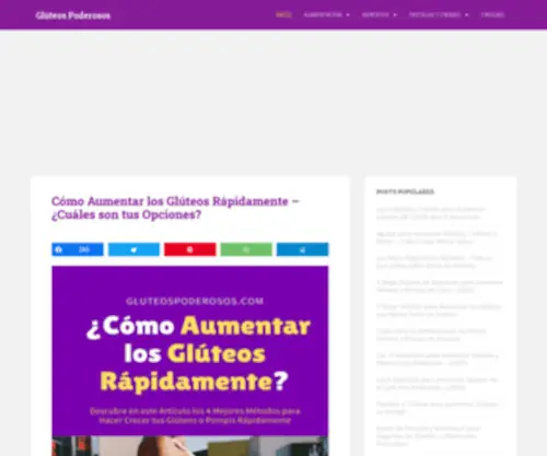 Gluteospoderosos.com(Glúteos Poderosos) Screenshot