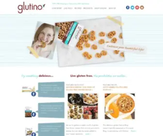 Glutino.com(Gluten Free Food) Screenshot