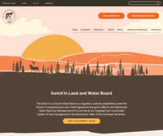 GLWB.com(Gwich'in Land and Water Board) Screenshot