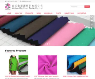 GLYchina.com(GeLiYuan Textile Company) Screenshot