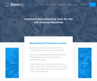 GLycoselect.com(GlycoSelect Ltd) Screenshot