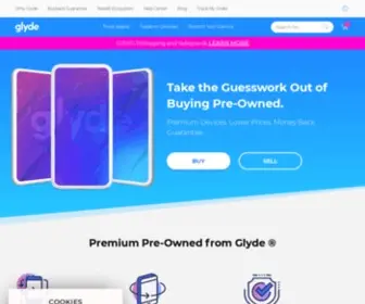 GLyde.com(Glyde Used Phone Website) Screenshot