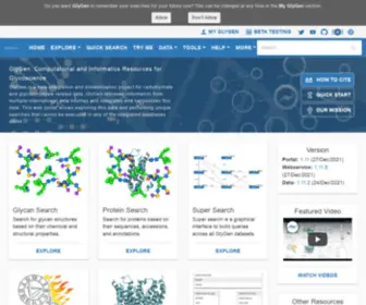 GLygen.org(GlyGen) Screenshot