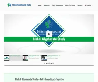 GLYphosatestudy.org(Global Glyphosate Study by The Ramazzini Institute) Screenshot