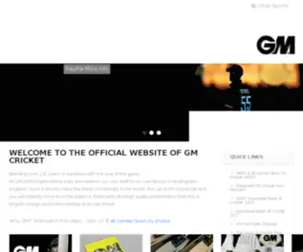 GM-Cricket.com(Gunn & Moore English Batmakers. Our quality) Screenshot