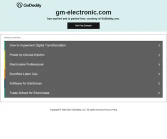 GM-Electronic.com(Contact Us) Screenshot