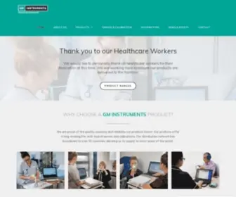 GM-Instruments.com(Medical Technology Company) Screenshot