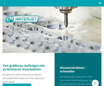 GM-Waterjet.de(Schneidetechnik aus Dachau) Screenshot