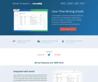 Gmail-Snippets.com(Save your time) Screenshot