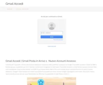 Gmailaccedi.com(Gmail Accedi) Screenshot