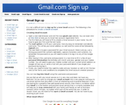 Gmailcomsignup.com(Gmailcomsignup) Screenshot