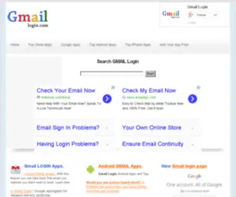 Gmaillogin.com(Unofficial Community on Social Communications) Screenshot