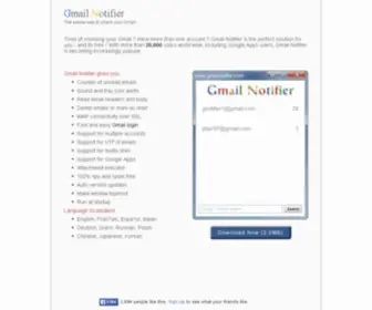 Gmailnotifier.com(Gmail Notifier) Screenshot