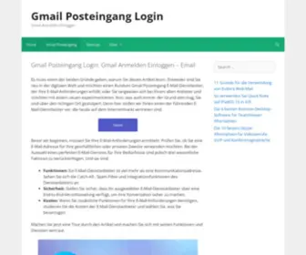 Gmailposteingang.com(Gmail Anmelden Einloggen) Screenshot